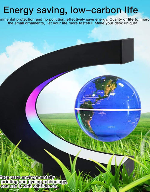 Load image into Gallery viewer, Magnetic Levitation Globe with LED Light, Cool Gadgets Floating Lamp Globe Decor, Cool Gifts for Men/Father/Husband/Boyfriend/Boss, Great Technology Graduation Gifts Valentine'S Day Gift (Blue)
