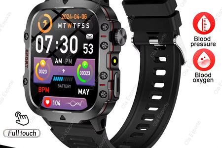 Original Men Smartwatch Flashlight Bluetooth Call Fitness Clock IP68 Waterproof Sports Men for Android IOS Smart Watch 2025 New