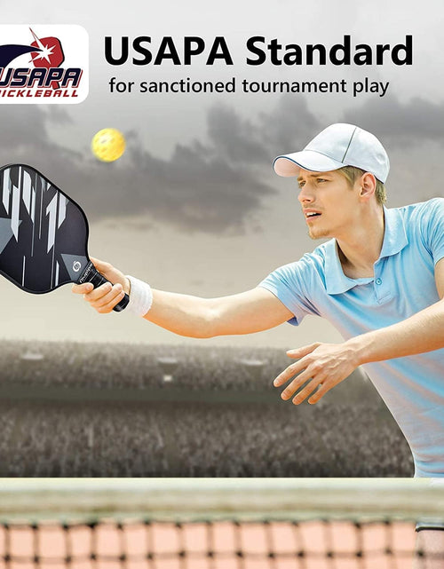 Load image into Gallery viewer, Pickleball Paddles, Lightweight Pickleball Rackets W/Fiberglass Surface, Pickleball Set with 4 Pickleball Balls and 1 Bag

