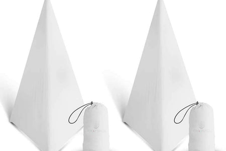 Speaker Stand Cover Tripod Stand Skirt Skrim 360 Degree Cover White X 2