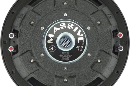 UFO10, 10 Inch Shallow Subwoofer - High Powered 600 Watt Shallow Mount Subwoofer, (3 Inch Voice Coil Dual 4 Ohm) Low Profile Car Subwoofer with Deep Bass. Sold Individually