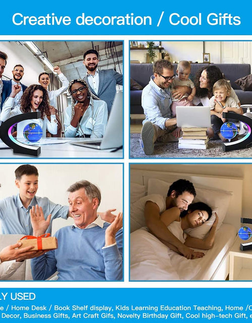 Load image into Gallery viewer, Magnetic Levitation Globe with LED Light, Cool Gadgets Floating Lamp Globe Decor, Cool Gifts for Men/Father/Husband/Boyfriend/Boss, Great Technology Graduation Gifts Valentine'S Day Gift (Blue)
